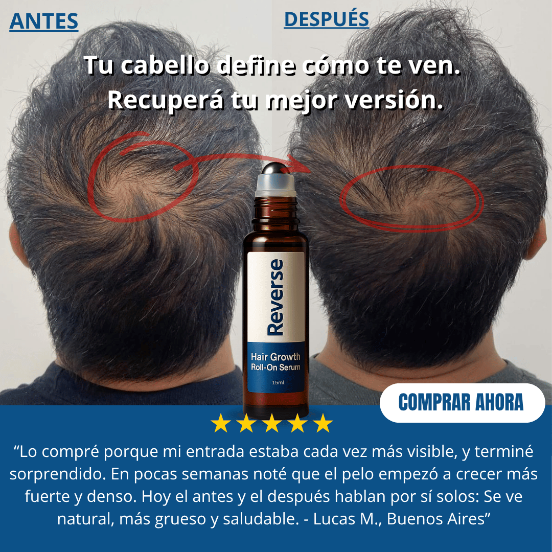Serum Roll-On para el Crecimiento Capilar - Reverse